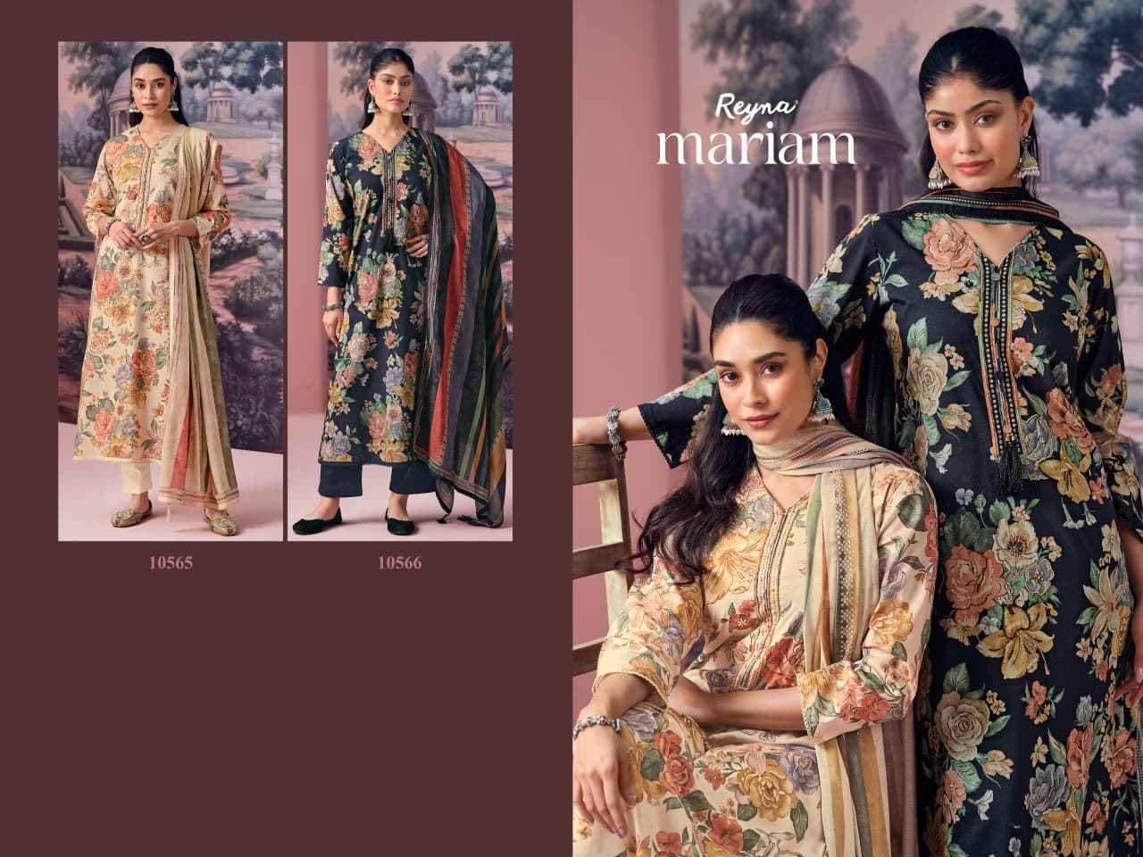 MARIAM By REYNA 10565 To 10566 Beautiful Festive Suits Stylish Colorful Fancy Casual Wear & Ethnic Wear COTTON DIGITAL PRINT Print Dresses At Wholesale Price